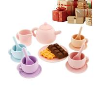 Yonuaret Tea Set Toy For And Girls | Educational Kitchen Role Play Game | Play Set For An Afternoon Tea Party | for Nursery Preschool Classroom Holiday Birthday