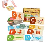 Yonuaret Toddler Cards Matching Toy - Numbers Letters Matching Paper Cards - Counting Education Toy Logical Thinking Improver for Preschoolers Children 1.5-6 Years Old