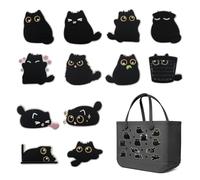 Yonuni 12pcs Charms for Bogg Bag, PVC Beach Charms for Simply Southern Totes, Insert Decorative for Handbag Beach Tote, Standard, Polyvinyl Chloride, No Gemstone