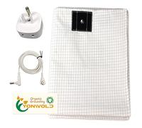 Yonwold Organic Grounding Sheet 10% Silver Full/Double for Bed Sleeping Therapy with Safest Ground Adapter and Connection Cord 54X75 INCH