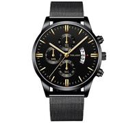 YONY Fashion Luxury Men Stainless Steel Mesh Belt Quartz Wristwatch 2022 Men Business Casual Bracelet Watches-As Shown 8