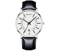 YONY Men Fashion Watches Luxury Ultra-thin Stainless Steel Mesh Belt Quartz Watch Men Business Clock-As Shown 1