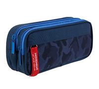 YONZONE Pencil Case, Large Capacity Pencil Cases Big Storage Pencil Bag Pen Pouch for Boys Girls, Portable Office Stationary Organiser Supplies Makeup Bag with 3 Multi Compartments, Navy Blue