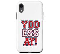 YOO ESS AY Funny Phonetic Sports Chant Varsity Typography Case for iPhone XR