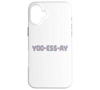 Yoo Ess Ay Funny Retro Phoenetic Usa Typography Fan Chant Case for iPhone 16 Plus