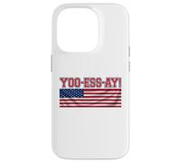 YOO-ESS-AY Funny Sport Phonetic USA Chant American Flag Meme Case for iPhone 14 Pro
