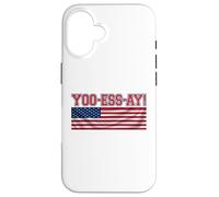 YOO-ESS-AY Funny Sport Phonetic USA Chant American Flag Meme Case for iPhone 16