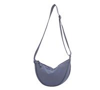 Yooamz Crescent Bag for Women, Casual Cross Body Bag Crossbody Bag Women Nylon Shoulder Bag with Zipper, Dumpling Bag with Adjustable Strap Chest Bag for Daily Use (Blue)
