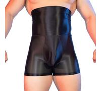 YOOBNG Mens Sheer Shapewear Mesh Shorts Compression Underwear Open Front Boxer Shorts