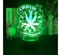 Yooce 420 Leaf 3D LED Table Lamp Night Light Optical Visual Illusion Home Decor Lighting