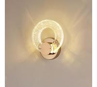 YOOCHUENG Crystal Wall Light Gold - Modern Style with Tri Color Lighting Indoor Wall Lamp for Living Room,Bedroom,Bathroom,Bedside,Porch[S]