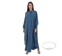 YOOCHUENG Muslim Prayer Dress for Women, Abaya One Size XL (Fits EU 40-54)