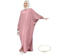 YOOCHUENG Muslim Prayer Dress for Women, Abaya One Size XL (Fits EU 40-54) | Prayer Kaftan Abaya,Plus Size Friendly,Comfortable Modest,Soft Lightweight,for Ramadan Eid Everyday Weddings