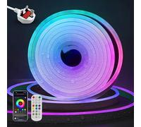 YOODI LED Strip Lights 10M Waterproof IP65 240V RGBIC Neon Light with App/Remote Control Music Sync Rope Light Colour Changing Flexible Cuttable LED Light Strips for Outdoor Swimming Pool Garden Party