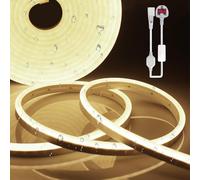 YOODI Neon LED Strip Lights 15M, 220-240V 120LED/M Neutral Light LED Light Strips, IP65 Waterproof Flexible Neon Rope for Kitchen Bedroom Outdoor Indoor Decoration Includes Power Adapter