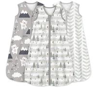 Yoofoss Baby Sleeping Bag 0.5 Tog - 0-6 Months 3 Pack Summer Sleeping Bag Baby 100% Organic Cotton Sleep Sack for Newbron Infant Toddler