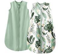 Yoofoss Baby Sleeping Bag 0.5 Tog - 18-24 Months 2 Pack Summer Sleeping Bag Baby 100% Organic Cotton Sleep Sack for Newbron Infant Toddler