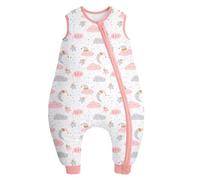 Yoofoss Baby Sleeping Bag with Leg 100cm 100% Cotton TOG 3.5 Winter Toddler Sleep Sack Wearable Blanket for Infant Toddler Pink, 4-6 Years