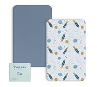 Yoofoss Cot Bed Sheets 120 x 60 cm Fitted Super Soft and Breathable Cot Bed Sheets Cozy Baby Cot Sheets 2 Pack