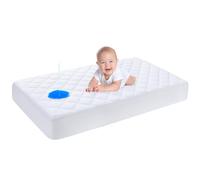 Yoofoss Waterproof Cot Bed Mattress Protector 120 x 60 cm Breathable Toddler Bed Mattress Protector Comfortable Noiseless White