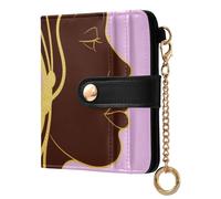Yoogain African Beauty Butterfly Women's Folding Wallet For Women Fancy PU Leather Card Wallet for Women Girls