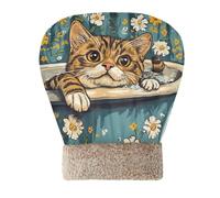 Yoogain Cartoon Bengal Cats Retro Bathtub Cat Sleep Bag Bed for Indoor Cats or Small Dogs Pet Snuggle Sack for Cute Cold Weather Soft Plush Self Heating