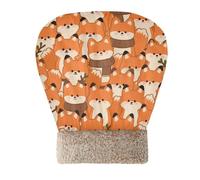 Yoogain Cartoon Cute Fox Orange Cat Cave Bed Sleeping Bag for Cats and Small Dog Tunnel Hideaway Cold Weather Soft Plush Semienclosed