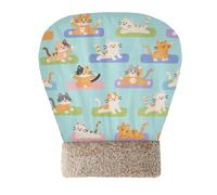 Yoogain Cats Doing Yoga Cartoon Bag Bed Cave for Cat for Indoor Pets Kittens' Sack Winter Cozy Self Heating