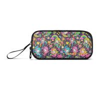 Yoogain customizable Cartoon Mermaids Unicorns Rainbows Nylon Pencil Bag Pen Case High Capacity Pencil Cases For Girls Stationery Organizer for High School Adults
