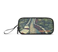 Yoogain customizable Chinese Architecture in Great Wall Nylon Pen Pencil Bag Large Capacity Pencil Case For High School Stationery for Middle School Student