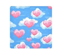 Yoogain Customizable Cloud Country Style Valentine's DayTravel Pouchs Camera Lens Cloth Magic Self-Adhesive Travel Organizer Wrap 21.7 X 21.7 Wrapper For Toiletries, cloud Country style Valentine's