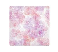 Yoogain Customizable Colorful Transparent Flower ArtCosmetic Pouchs Cloth Protective Cosmetic Bag Organizer Wrap 21.7 X 21.7 Wrapper For Toiletries, Colorful transparent flower art, 21.7x21.7in