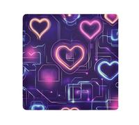 Yoogain Customizable Colorful Valentine's Day LoveCosmetic Pouchs Cloth Magic Self-Adhesive Organizer Wrap 21.7 X 21.7 Wrapper Cosmetic Organizers For Travel, Colorful Valentine's Day love,