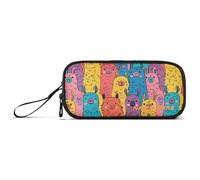 Yoogain customizable Cute Alpacas Cute Doodle Art Nylon Pencil Bags For Boys Big Capacity Pencil Case For Kids Stationery Bag for College Nurse