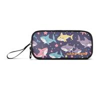 Yoogain customizable Cute Sea Animal Cartoon Colorful Nylon Pencil Bag Case Big Capacity Large Pencil Case Stationery for Preppy School Men