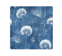 Yoogain Customizable Dandelion Glory BlueCosmetic Pouchs Camera Lens Cloth Self-Adhesive Portable Makeup Organizer Wrap 21.7 X 21.7 Wrapper Makeup For Women, Dandelion glory blue, 21.7x21.7in