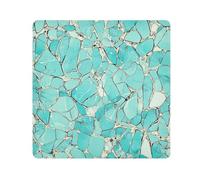 Yoogain Customizable Green Gold Irregular Broken MarbleMakeup Bag Cloth Magic Travel Organizer Wrap 21.7 X 21.7 Wrapper Cosmetic Organizers For Travel, Green gold irregular broken marble, 21.7x21.7in