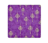 Yoogain Customizable Purple Vintage LightTravel Cosmetic Bag Cloth Protective Jewelry Organizer Wrap 21.7 X 21.7 Wrapper Makeup For Women, Purple vintage light, 21.7x21.7in
