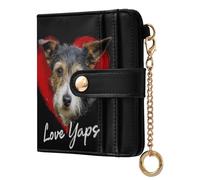 Yoogain Cute Shire Dog Ladies Classic Foldable Wallet Unique Minimalist PU Leather Wallet for Woman Girl