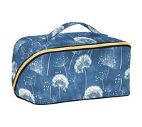 Yoogain Dandelion Glory Bluoiletry Bag with dividers stylish Capacity Travel Cosmetic Bag Travel-Size Accessories