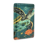 Yoogain Free Turtle Realism leather wallet women slim With Cash Slot RFID Blocking small card wallet woman for men&women