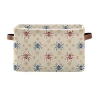 Yoogain Funny Animal Spider Beige Red storage baskets, foldable waterproof durables fabric cube storage bins with sturdy handle Hamper Decorar for clothing