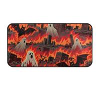 Yoogain ghosts Bat in The Fire Halloween kitchen floor mat 39"x20"