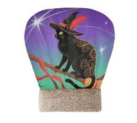 Yoogain Halloween Magic Black Cats Sleeping Bag for Cat for Indoor Pets Pet Mat Pad Sack Cold Weather, Comfortable, Washable Self Warm