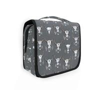 Yoogain Indian Crazy Buffalo Skulls kit for travel with hanging hook Portable shaving kit bags for men Vertical Free-Standing
