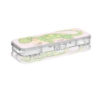Yoogain Just A Girl Who Loves Salanmander Clear Pencils Box 2 Layer Pens Cases For Stationery Supplies With Lid