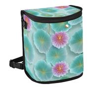 Yoogain Leak-Proof Foldable auto Trash can Waterproof Trash can for Back seat for SUV, Truck & Minivan 6L -Funny 3D Optical Illusion Water Lily