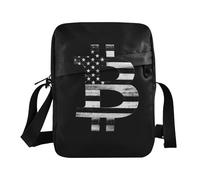 Yoogain Minimalist Bitcoin Sign and Flag messenger bag cute Shoulder Bag For Woman Women's Purses Shoulder Handbags Adjustable Strap for Outdoor Daily