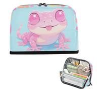 Yoogain Pencil Case Bag Large Capacity Pen Case Organizer Stationery Pen Bag for Teens College Just A Girl Who Loves Salamander
