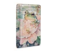 Yoogain Simple Shining Jewelry Frog leather women's wallets slim With ID Window RFID Blocking cardholder for Men and Women